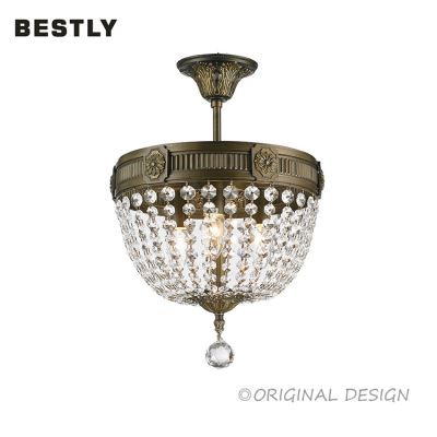 European Classical Crystal Ceiling Ljósaperu Ljósahönnuður