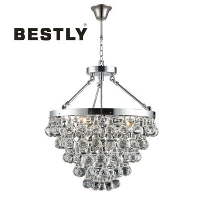 Kristalshengilampar í nútíma stíl með regndropakristal